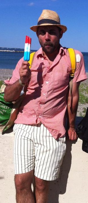 Me, enjoying summer at the beach.